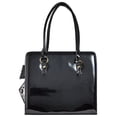 thumbnail image 4 of Bolsa Tote Bjx Fashion Charol Negro Elegante 31x35x15 cm, 4 of 4