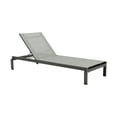 thumbnail image 2 of Solana Outdoor Dark Grey Aluminum Stacking Chaise Lounge Chair Set of 2, 2 of 6