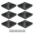 thumbnail image 3 of 6 tapas para postes piramidales, tapas para postes de valla, protección solar, repuestos para postes de valla para postes de buzones de jardín de 4x4, 3 of 8