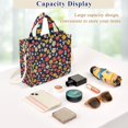 thumbnail image 5 of FORMRS Womens Corduroy Tote Bag Crossbody Shoulder Handbag with Pocket, Small Colorful Flower, 5 of 7