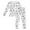 AB456 White, variant on Tisuna Fall Pajamas Set For Kids Girls Cozy Long Sleeve Crew Neck Diy Graphic Print Tops And Pants Sleepwear Children'S 2 Pieces Nightwear Clothing Set Size 2-3 Years