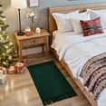 thumbnail image 4 of SUNDEREY 2'x3' Christmas Doormat Area Rug, Small Entryway Rug Front Door Mat Cotton Reversible Washable Rug Indoor Outdoor Floor Mat Holiday Xmas Decor Floor Carpet for Gift,Green&Black, 4 of 9