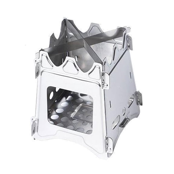 YIEMEEN Folding Metal Wood Stove Outdoor Cooking Stove Portable Wood Furnaces Burners