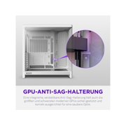 H6 (2026) Compact Dual-chamber ATX Case All White