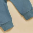 thumbnail image 7 of qiiinnHk Toddler Baby Boy Fall Winter Clothes Daddys/Mamas Lil Dude Long Sleeve Sweatshirt Jogger Pants Set Cute Outfit for Baby Boy 2-3 Years,Blue, 7 of 7