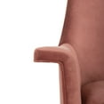 thumbnail image 5 of Safavieh Couture Home Aimee Retro Glam Dusty Rose Pink Velvet Arm Chair, 5 of 5
