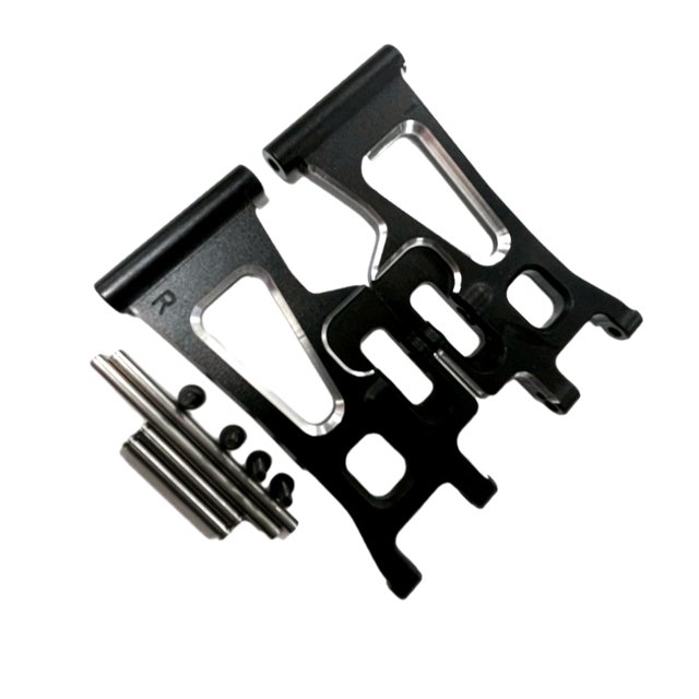 VONKY Aluminum Alloy Rear Lower Arms For 1/14 MJX Heper Go 14210 Racing Experience Aluminum Alloy Rear Black 1Set