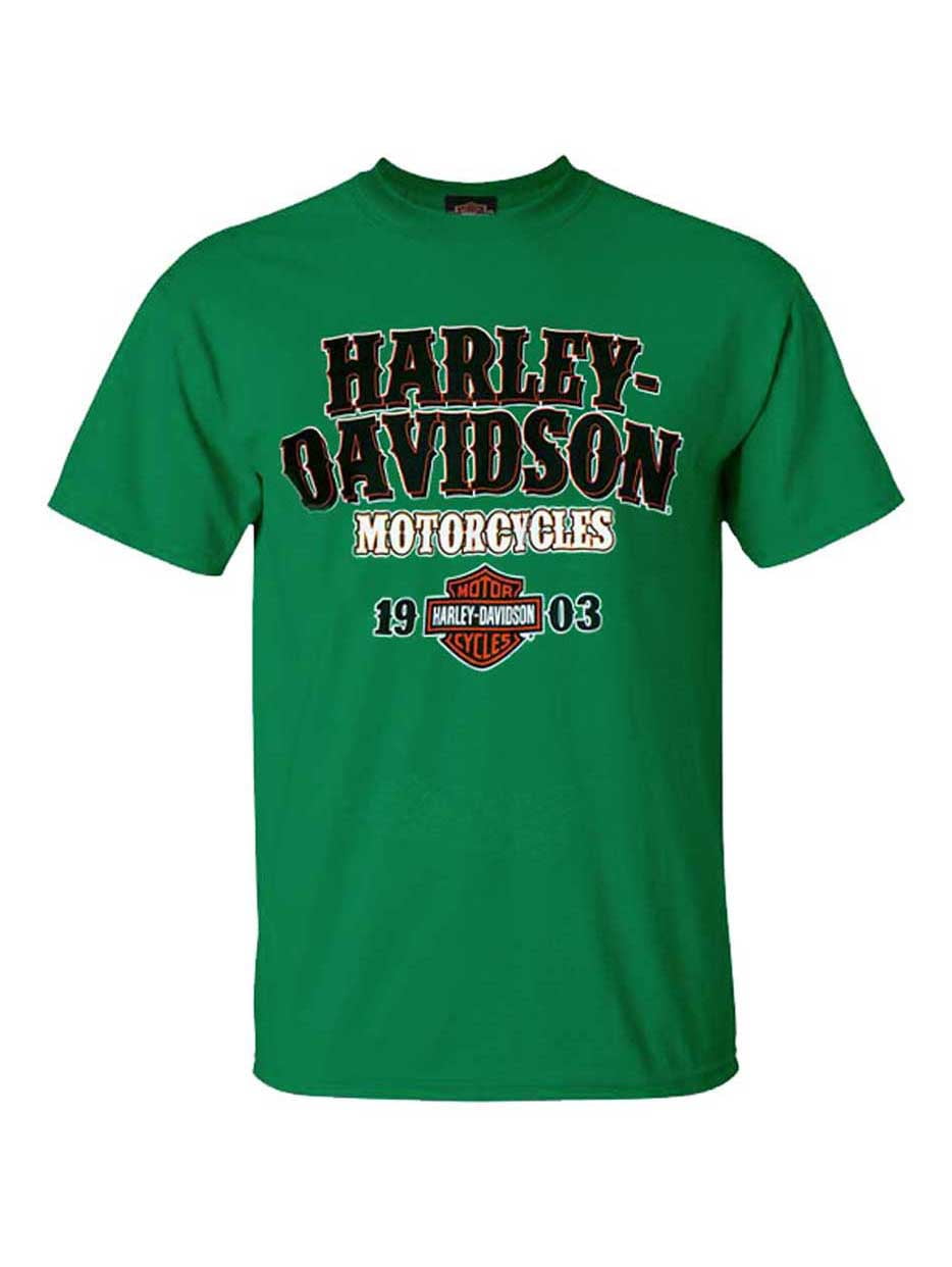 Green harley davidson shirt Clearance