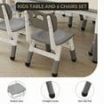 thumbnail image 3 of Kids Table and 6 Chairs Set, Height Adjustable Children Table & Chair, Anti-Slip Floor Mats,Particle Board Easy to Clean Desktop, Includes Storage Box and Color Pens for Classrooms, Homes & Daycares, 3 of 7