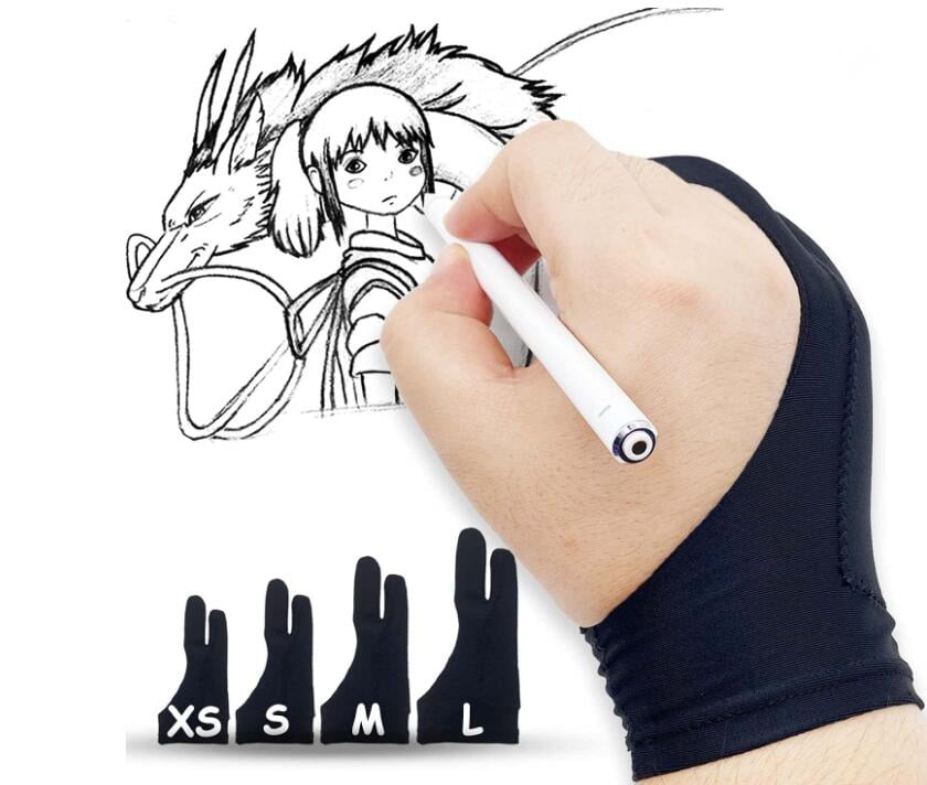 Artist Drawing Two Finger Glove Graphics Drawing Art Student - Temu