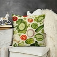 thumbnail image 2 of SHANXI Double-Sided Fruit Printed Design Farmhouse Decorative Pillow Cases, Square Short Plush Cushion Covers for Sofa Couch Car Bedroom Home Decor 12x12in, 2 of 5