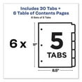 thumbnail image 4 of Customizable Toc Ready Index Multicolor Dividers, 5-Tab, Letter, 6 Sets | Bundle of 2 Packs, 4 of 5