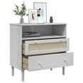 thumbnail image 2 of vidaXL Sideboard SENJA Rattan Look White 80x40x80 cm Solid Wood Pine, 2 of 5