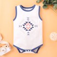 thumbnail image 2 of Dressy Romper For Boys Baby Cartoon Sleeveless Clothes Bodysuitindoor Crawl Loose Fit Jumpsuits 0 Months-3 Months, 2 of 8