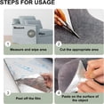 thumbnail image 4 of XIBUFE Cat Scratch Couch Furniture Protector,Adhesive Cat Scratch Pad Deterrent for Furniture,Cat Scratcher Sofa DIY Climbing Cat Scratcher Couch Protector (Light Grey,78.7X15.8Inch), 4 of 7
