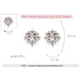 thumbnail image 4 of Accesorio elegante de la joyería de la decoración de los pendientes del perno prisionero de las mujeres del cristal de la aleación, 4 of 5