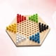 thumbnail image 2 of Checker Game Wooden Chinese Checkers Hexagon Checkers for Playing 1Pcs Log Color, 2 of 5