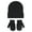 Black, variant on XXWXYD Boys Girls Toddler Baby Winter Warm Knitted Gloves Mittens Thermal Insulated Cold Weather Fleec𝖾 Lined Snow Ski Play Outdoor Activities Kids Children Full Finger Handwear