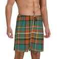 thumbnail image 2 of Sikiie colorful plaid Mens Pajama Shorts, Lounge Pant, Men's shorts，Sleep Pj Shorts for Men-XX-Large, 2 of 6