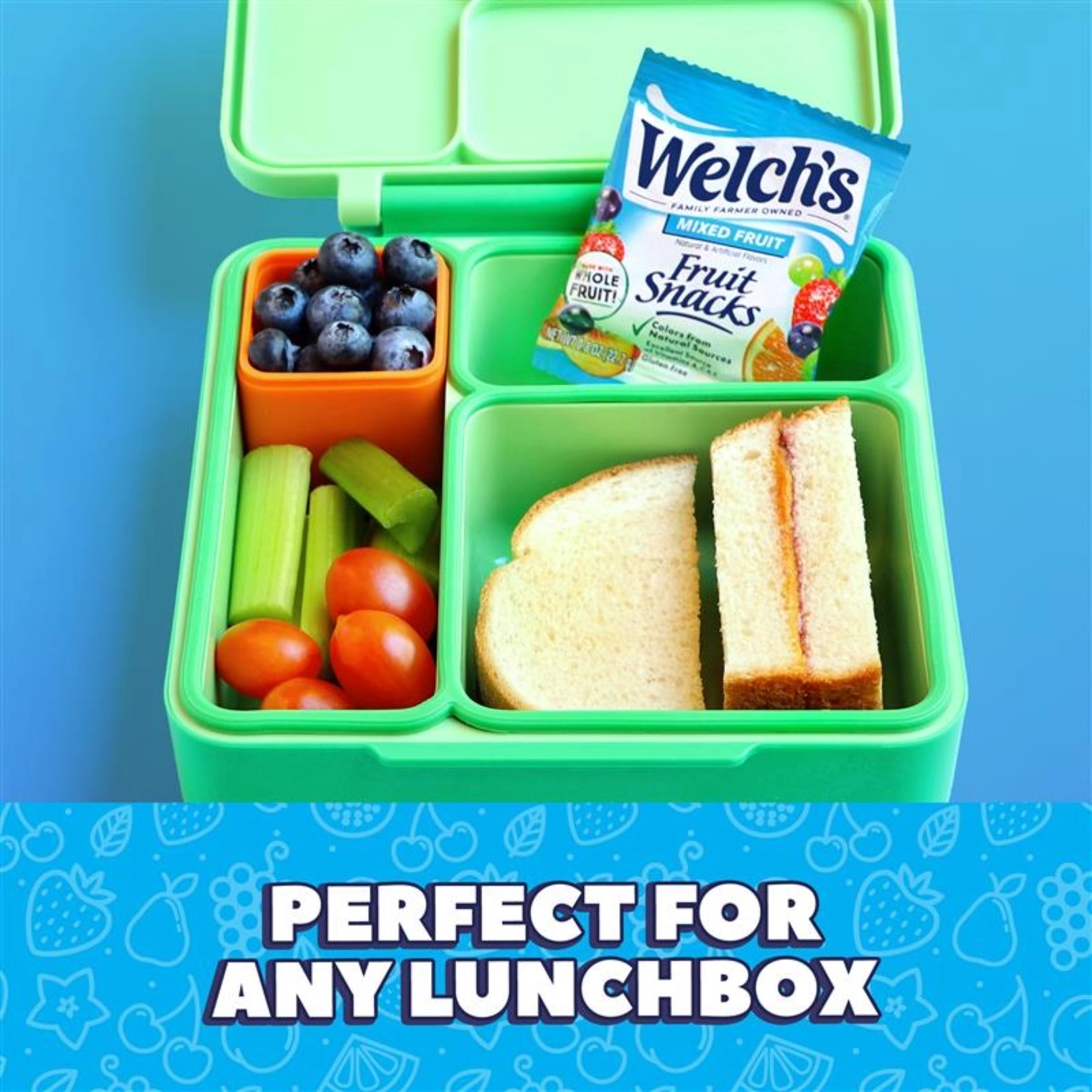 Welch's Fruit Snacks, Mixed Fruit, Soft Kids Snacks, 0.8 oz (66 Pack)