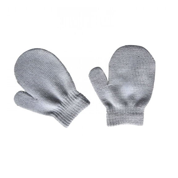 TELOLY 2026 New 1 Pairs Winter Toddler Mittens Solid Soft Knitted Gloves Cold Protection Mitten Baby Winter Mittens, Kids Mittens