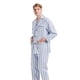 thumbnail image 4 of GLOBAL Conjuntos de Pijamas para Hombre, Ropa de Dormir de Franela 100% Algodón, Ropa de Dormir Superior E Inferior de Manga Larga, Rayas Blancas XL, 4 of 6