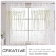thumbnail image 3 of Cortina de ventana con hojas, cortina transparente, panel de ventana, cortina para sala de estar y dormitorio, 3 of 6