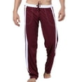 thumbnail image 1 of MAWCLOS Mens Elastic Waist Pockets Casual Pants Solid Color Pants Straight Leg Pant, 1 of 4