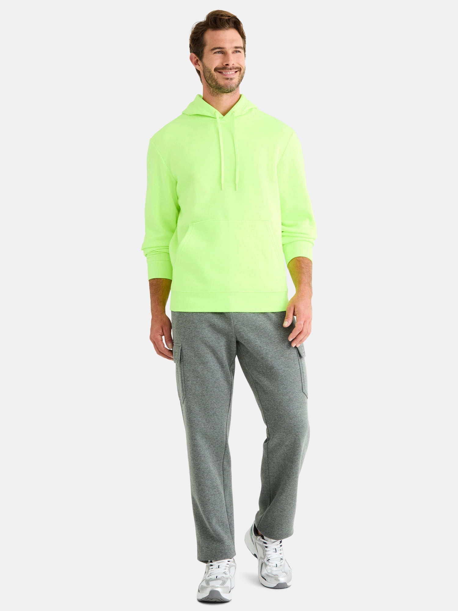Athletic Works Men's & Big & Tall Men's Fleece Hoodie Sweatshirt, Sizes XS-4XLT