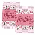 thumbnail image 2 of Happy Mother's Day Kitchen Towels Set of 2, Farmhouse Pink Floral Love Heart Absorbent Dish Towels for Kitchen, Microfiber Hand Towel, Quick Drying Tea Towel for Cleaning Decorative Dishcloths, 2 of 7