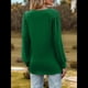 thumbnail image 5 of Blusas Elegantes e Informales para Mujer, con Cuello en V y Lunares, de Larga Verde L, 5 of 9