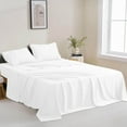 thumbnail image 5 of Qatan Twin Size Microfiber Sheet Set - 3 Piece Bed Sheet Set - Fitted Sheet with 16 Inch Deep Pocket, Flat Sheet, 1 Pillowcase, 5 of 11