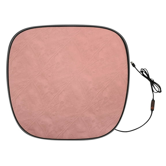 Wovilon Heated Car Seat Cushion, 12V Portable Car Heating Pad Back Massager, Heating And Ventilation Function Winter Driving