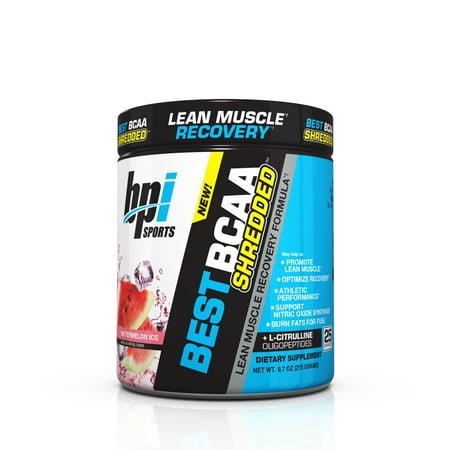 BPI Sports Best BCAA Shredded Fat Burner Watermelon Ice, 25 (Best Fat Burner To Get Shredded)