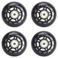 thumbnail image 4 of 4 Pcs Patins à Roulettes Roue Anti-Flash Roue de Patin 70X24mm Accessoires de Patin Antidérapants, 4 * Roues de Patins en Ligne, Noir, 4 of 6