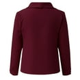 thumbnail image 6 of Hanzidakd Women's Button Down Cardigan Fall And Winter Long Sleeve V-Neck Polyester Plus Size Fashion Button Down Cardigan Red XL, 6 of 6