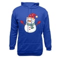 thumbnail image 4 of GuangCheng Mens Christmas,Snowman Printed,Hooded,Sweatshirts,Drawstring,Drop Shoulder,Thick,Warm Coats,Long Sleeve,Pullover,Hoodies, 4 of 5