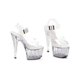thumbnail image 2 of Ellie Shoes E-709-Ollie 7 Inch Womans Sandal. 11 / Clear, 2 of 2