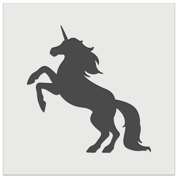 Majestic Unicorn Rearing Up DIY Cookie Wall Craft Stencil - 5.5 Inch