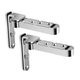 thumbnail image 3 of Bisagra de puerta oculta, pivotante, bisagras de puerta invisibles, ajustables, giratorias, de fácil instalación Plata, 3 of 9