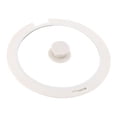 thumbnail image 2 of Tapa de silicona, cubierta superior de vidrio, accesorios de cocina, cubierta de vidrio, tapa de sartén de repuesto de silicona, sartén de Blanco L, 2 of 8