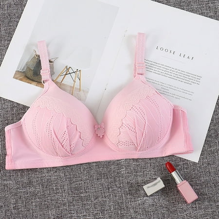 

TIANEK Solid Color Comfortable Hollow Out Perspective No Rims Bras for Women Pack Of 6 Clearance