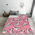 thumbnail image 5 of Sikiie Cute Cartoon Zebra Ultra-Soft Micro flannel Blanket Luxury All Seasons Warm Blanket for Bedding Sofa and Travel (4 sizes)-80"x60", 5 of 7