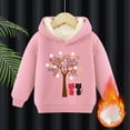 thumbnail image 2 of Crop Sweatshirts Pullover for Girls Crewneck Oversized Pullover Cotton Clothes Printed Long Sleeves Tops Casual Fleece Sweater Fall Winter Warm Sweatshirts Kids Hoodies, 2 of 7