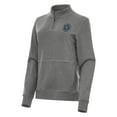thumbnail image 2 of Women's-Antigua  Heather Charcoal New York City FC Fleece Crush Quarter-Zip Pullover, 2 of 3