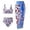 Purple, variant on HAIJIE Beach Coverups Women Bathing Suit Swimwear Control Tankini Top and High Waist Swimming Shorts Floral Print Tankini Sets for Women Soft Lightweight Beach Dress (Blue,M)