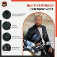 thumbnail image 5 of Daniel Smart Men Motorcycle Leather Jacket Black Economy Biker Leather Jacket, 5 of 6