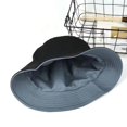 thumbnail image 2 of Sombrero de cubo Bloqueador solar Diseño reversible Algodón Color sólido Sombrero de color sólido para exteriores, 2 of 2