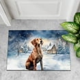 thumbnail image 4 of Hello Winter Vizsla Welcome Snowy Night Watercolor Vintage Doormat Vizslas Dog Lover Gifts Idea Indoor Outdoor Welcome Mat - 01011, 4 of 5