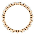 thumbnail image 2 of Pompeii 1 Ct Diamond Bar Set Eternity Wedding Ring in 14k Rose Gold (G/H,I1-I2), 2 of 6